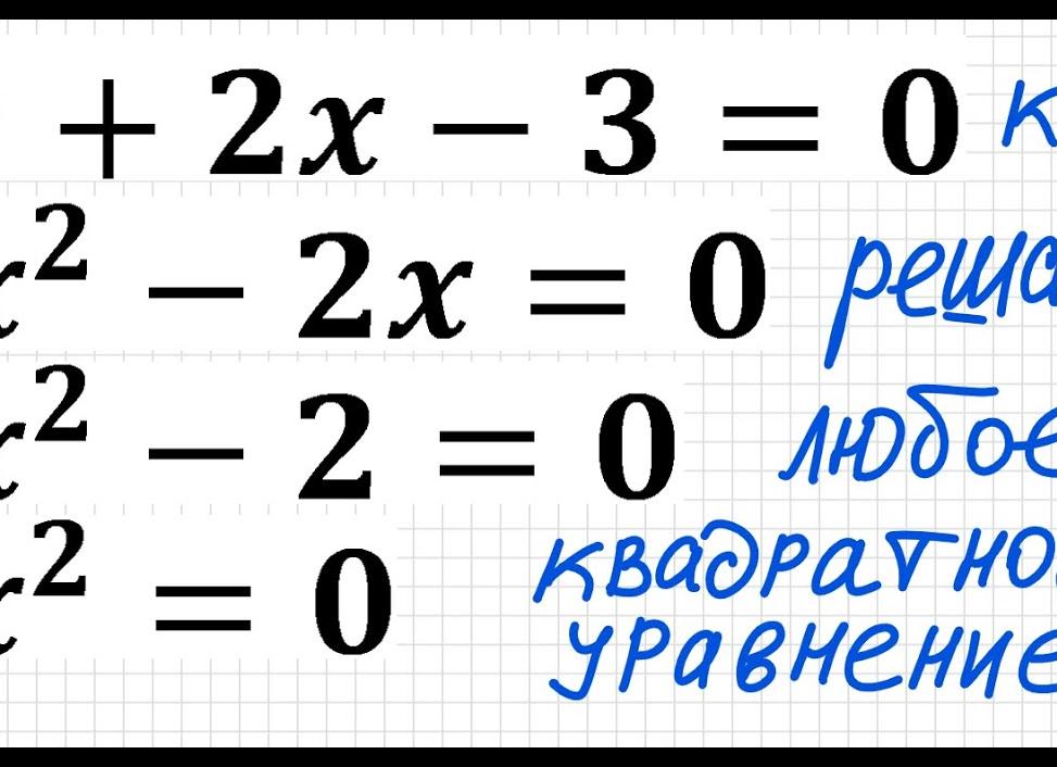 Как решать квадратные уравнения